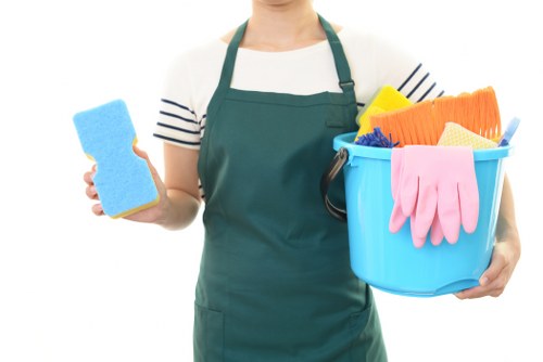 Cleaners carrying out a one-off cleaning service in a Sutton home