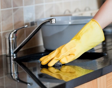 Local communal area cleaning service working in a Sutton property