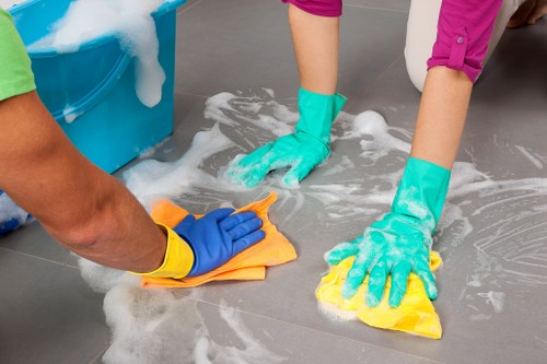 Domestic cleaning service in a Sutton family home