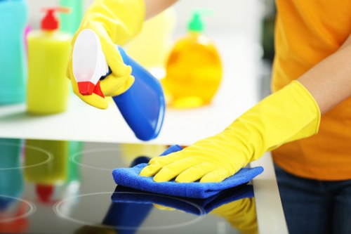 Carpet cleaning equipment used in a Sutton residential flat