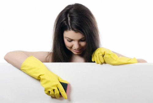 Local cleaners preparing a Sutton property for inspection after moving out