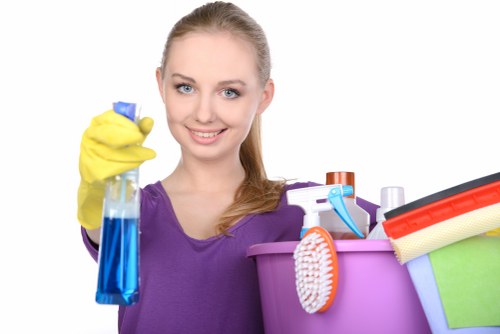 Clean kitchen and surfaces during a move in cleaning visit in Sutton